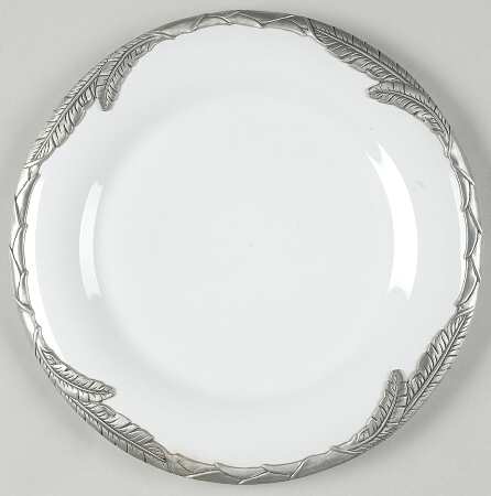 Palm White Salad Plate