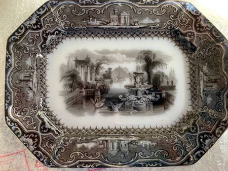 Athens Black 11" Oval Serving Platter