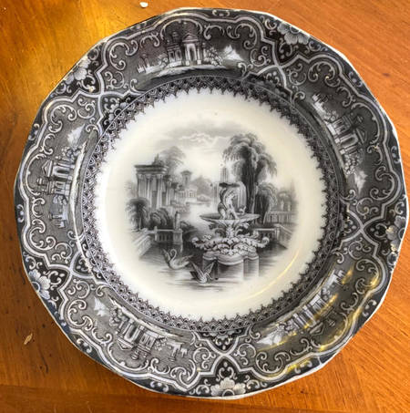 Athens Black 12" Round Vegetable Bowl
