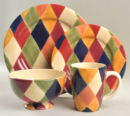 Ciao Harlequin 4 Piece Place Setting