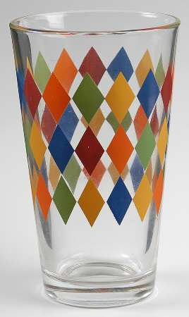 Ciao Harlequin 16 Oz Glassware Tumbler