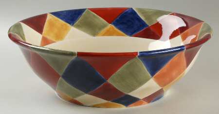 Ciao Harlequin 13" Large Salad Serving Bowl
