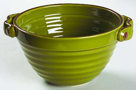 Villa Cortona Sage Individual Handled Soup Bowl