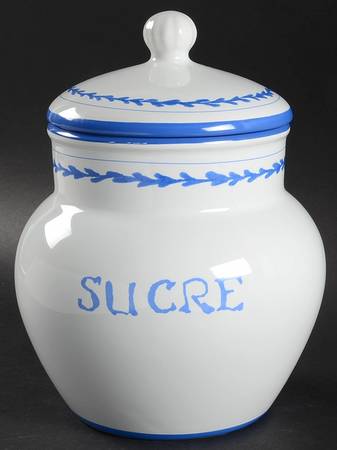 French Bistro Sugar Canister & Lid