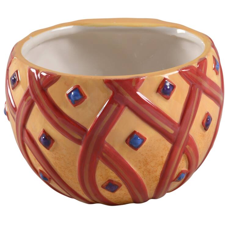 Christmas Ornaments Covered Soup Bowl No Lid by American Atelier