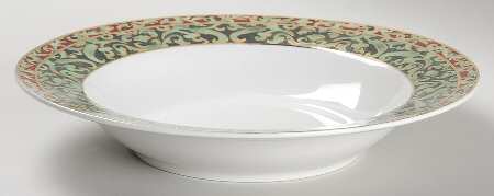 Christmas Ornaments Rim Soup Bowl by American Atelier