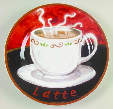 Coffee Salad Plate
