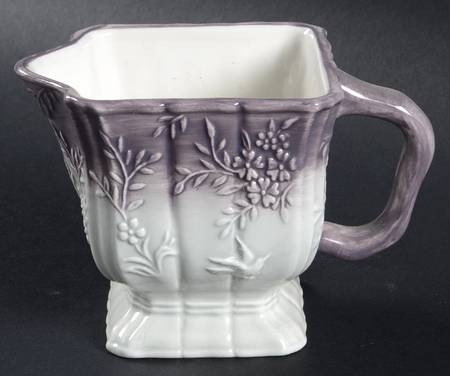 Floral Jardin Lavender (Square, Scalloped) Square Creamer