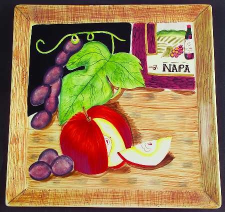 Napa Square Dinner Plate by American Atelier