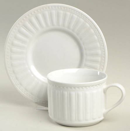Flat Cup & Saucer Set