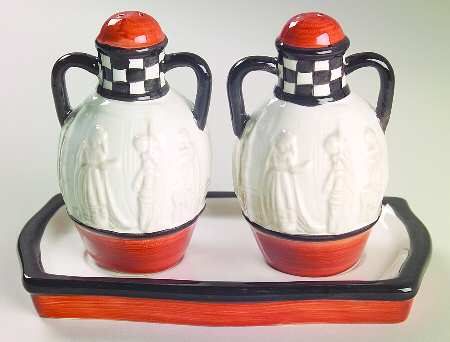 Pavilion (3 Pc) Salt & Pepper Tray Set