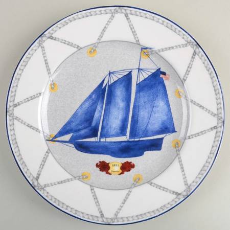 Tall Ships Salad Plate