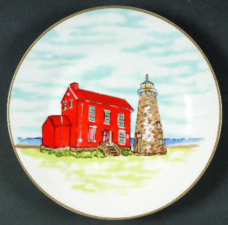 Anchor's Away Salad/Dessert Plate