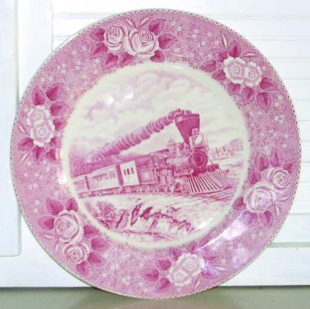 Currier &amp; Ives Pink by Adams China