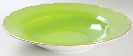 Colours Bright Green Rim Soup Bowl