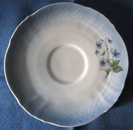 The Enchanted Blue Flowers of Copenhagen Saucer