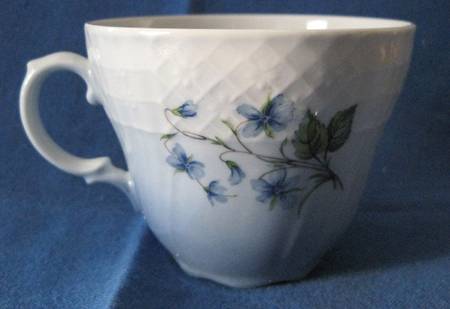 The Enchanted Blue Flowers of Copenhagen Flat Cup