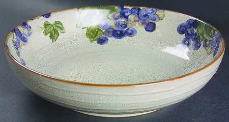 Grapevine Putty 9" Round Vegetable Bowl by 222 Fifth (PTS)