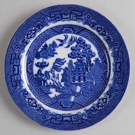 Willow Flow Blue Luncheon Plate