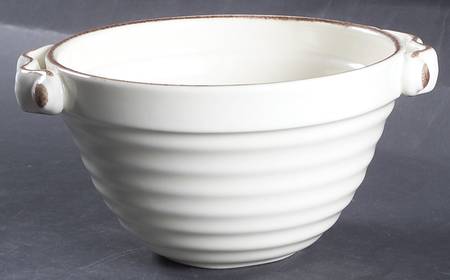 Villa Cortona Cream Individual Handled Soup Bowl