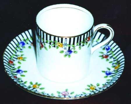 AYN145 Flat Demitasse Cup & Saucer Set