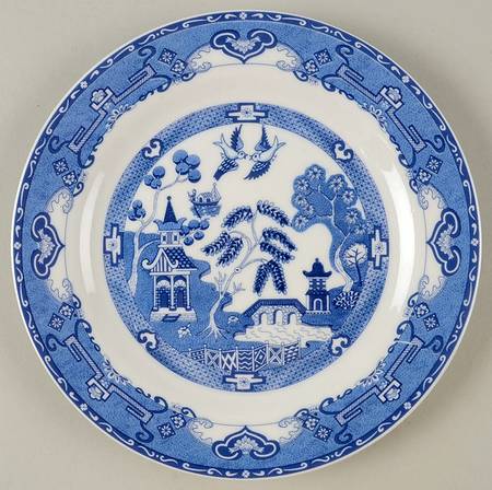 Blue China Willow Salad Plate