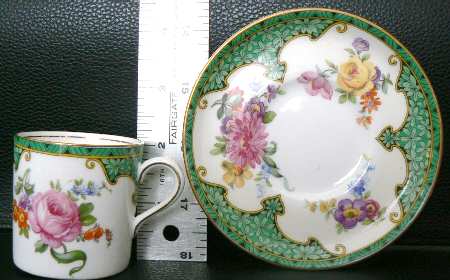 B1991 Flat Demitasse Cup & Saucer Set