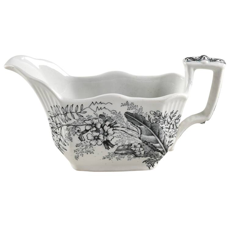 Victoria Gray Gravy Boat