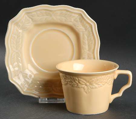 Avignon Butter Flat Cup & Saucer Set