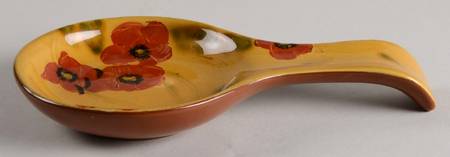 Fleur Rouge Spoon Rest/Holder (Holds 1 Spoon)