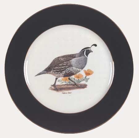 American Game Birds (Rim) Dinner Plate