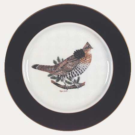 American Game Birds (Rim) Dinner Plate