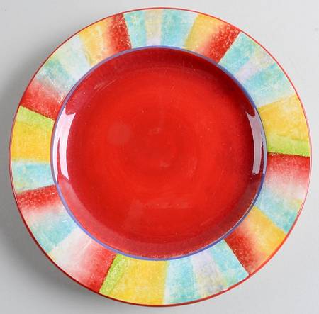 Stripes Salad Plate