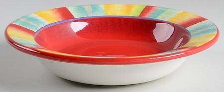 Stripes Rim Soup Bowl