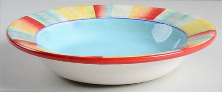 Stripes Rim Soup Bowl