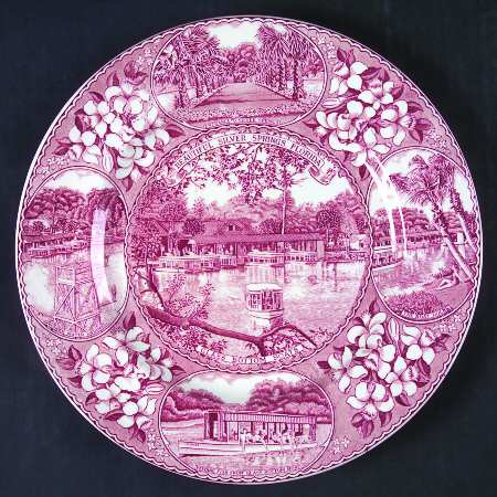Silver Springs, Florida Pink by Adams China