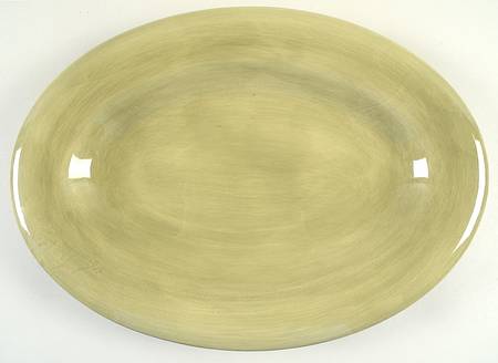Ciao II Green 14" Oval Serving Platter