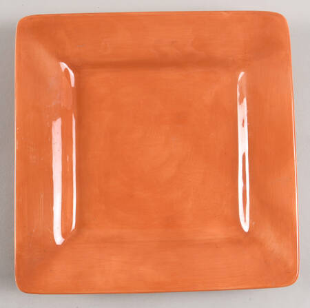 Ciao II Orange Square Salad Plate by Artimino