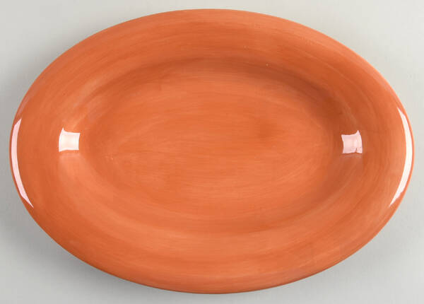 Ciao II Orange 14" Oval Serving Platter