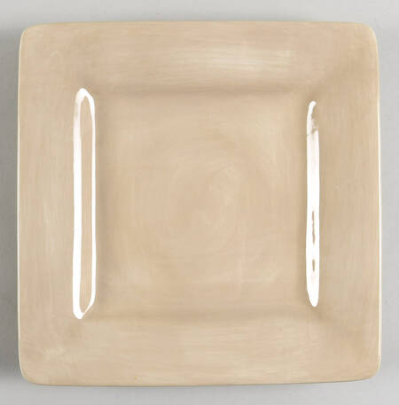 Ciao II Sand Square Salad Plate