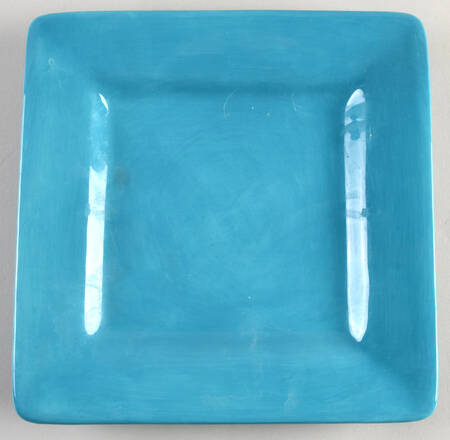 Ciao II Turquoise Square Salad Plate