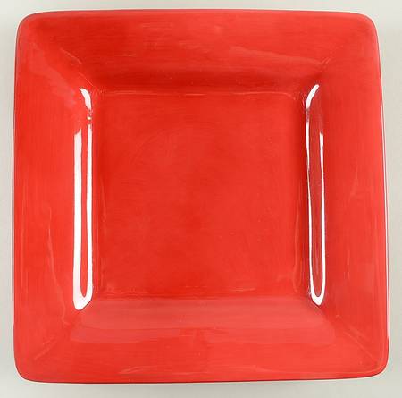 Ciao II Red Square Salad Plate