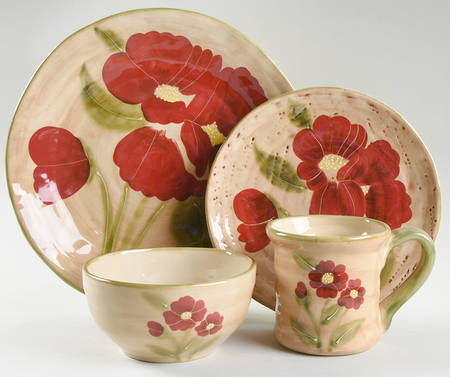 Fleur Rustique 4 Piece Place Setting