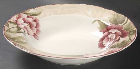 Chloe Cream Large Rim Soup Bowl
