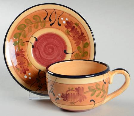 Romance Flat Cup & Saucer Set