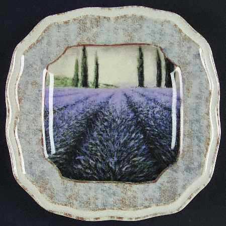 Lavender Field Salad Plate