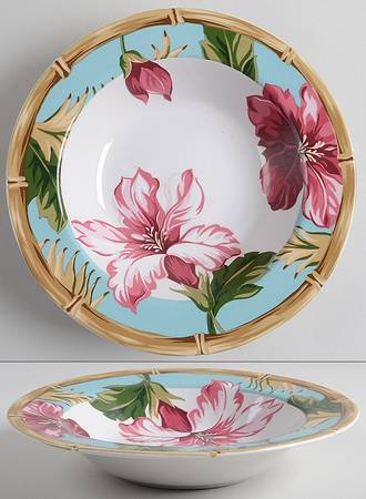 Hibiscus Rim Soup Bowl