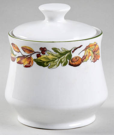 Pilgrims Harvest Sugar Bowl & Lid