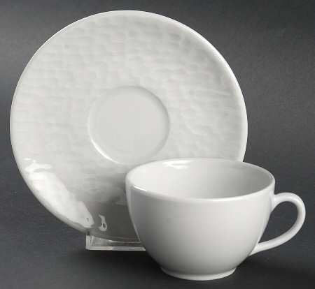 Aqua Flat Cup & Saucer Set
