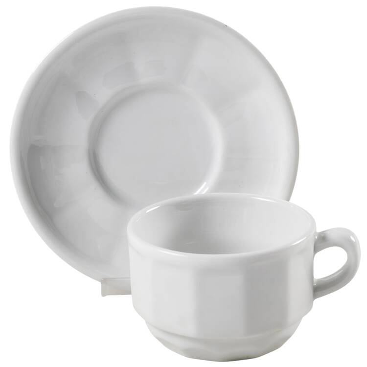 Flora Flat Demitasse Cup & Saucer Set